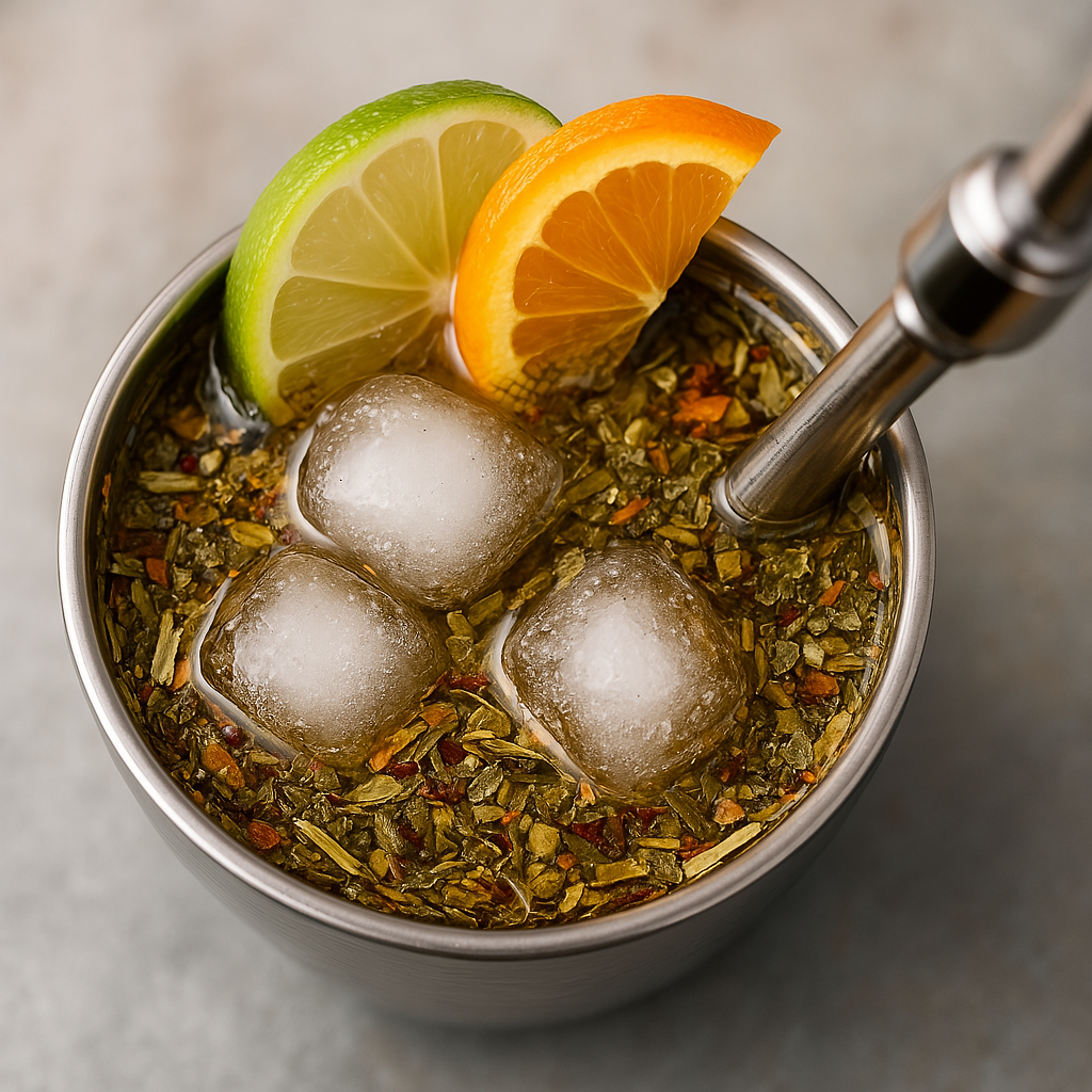 ☀️ Maté Glacé au Citron & Gingembre – Énergie naturelle et fraîcheur assurée !