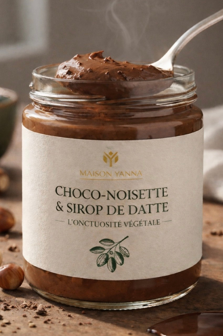 Pâte à tartiner ~ Choco-Noisette & Sirop de Datte