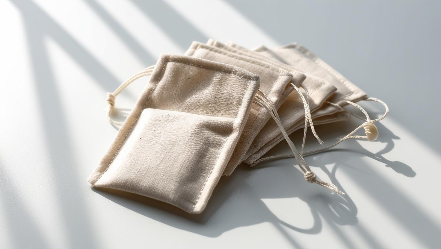 Filtres à Thé Réutilisables en Coton Bio - S