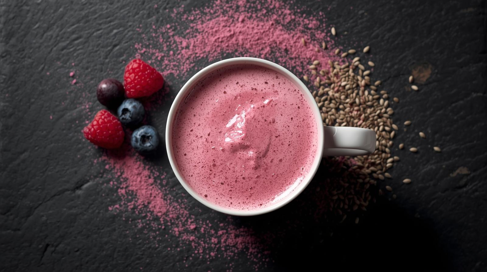 Berry Glow Latte ~ Protein