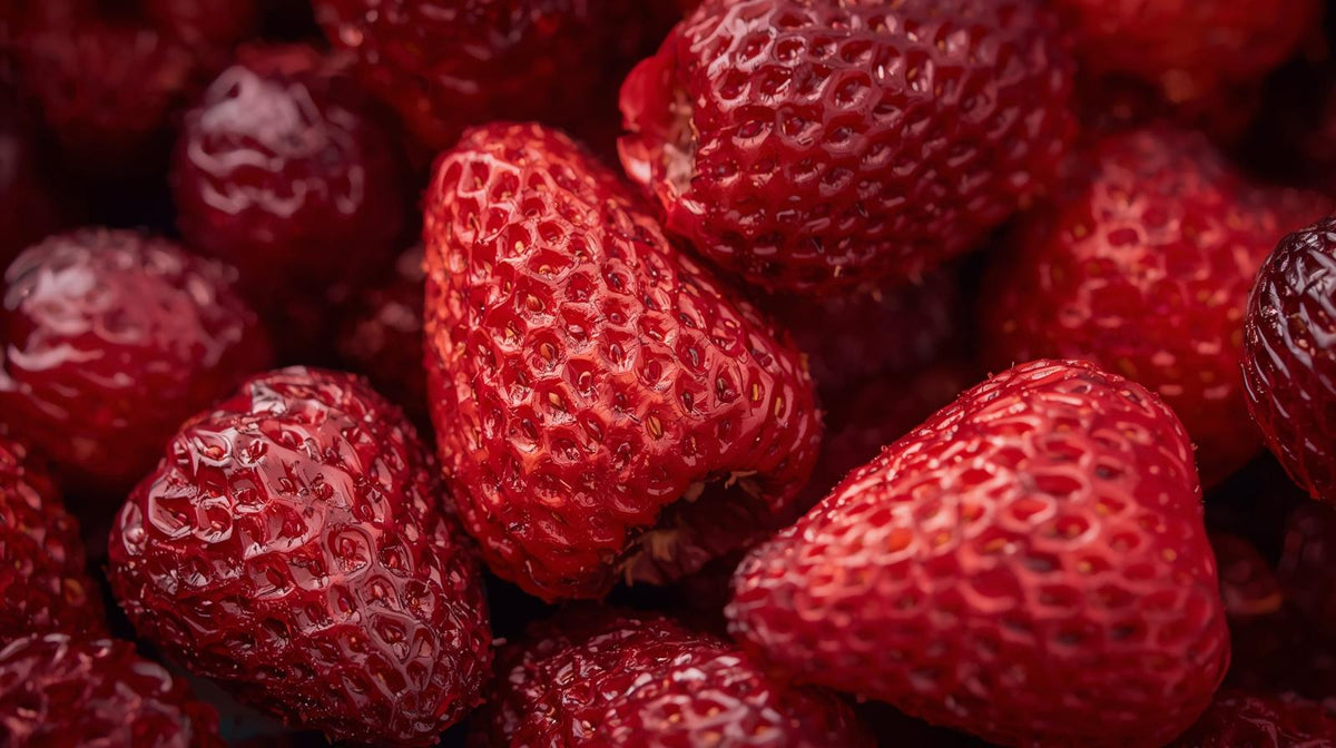 Fraises déshydratées & cranberry