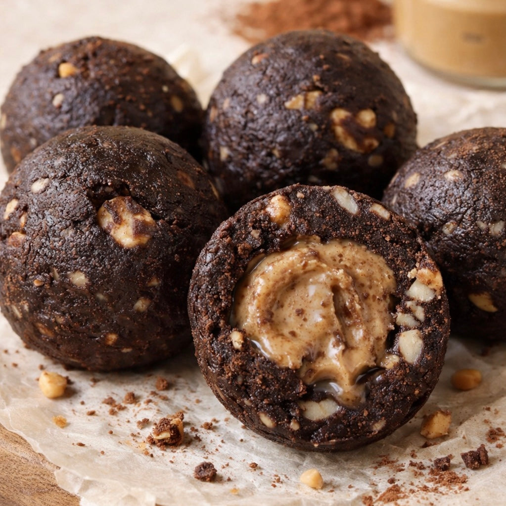 Bouchées Cacao Cœur Fondant — Energy Bites