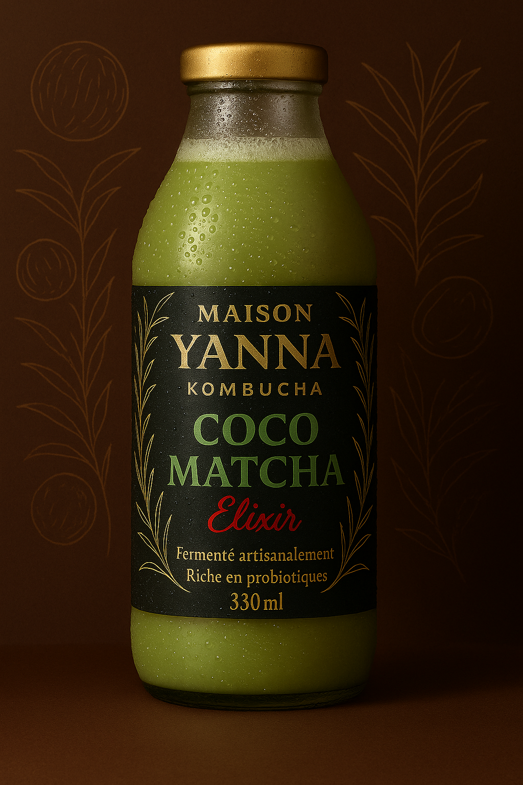 Kombucha Maison Yanna – Coco Matcha Elixir