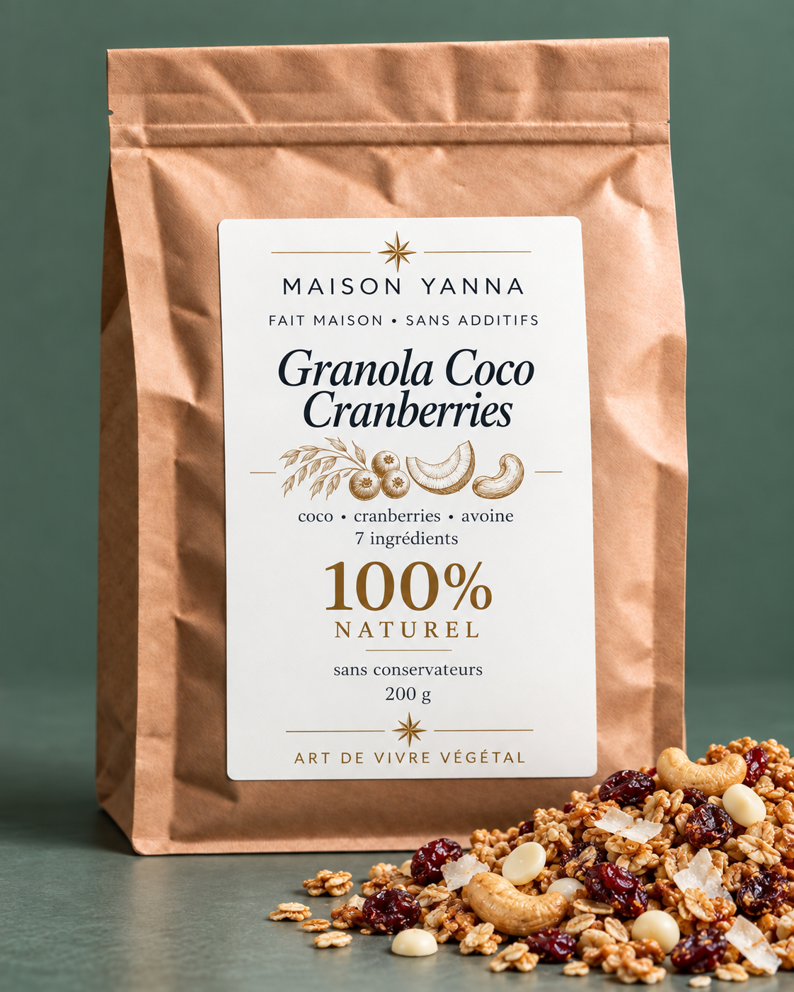 Granola Coco Cranberries – Maison Yanna