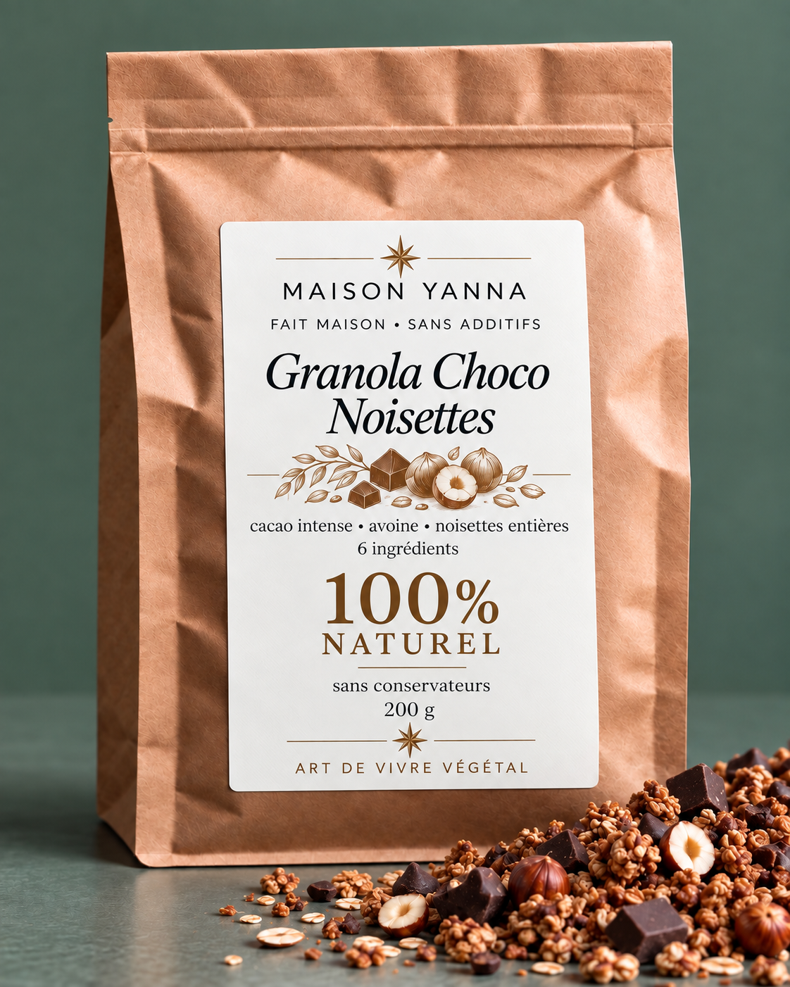 Granola Choco Noisettes - Maison Yanna