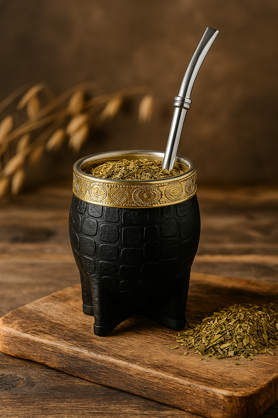 Calebasse Prestige Noire & Or – Yerba Maté