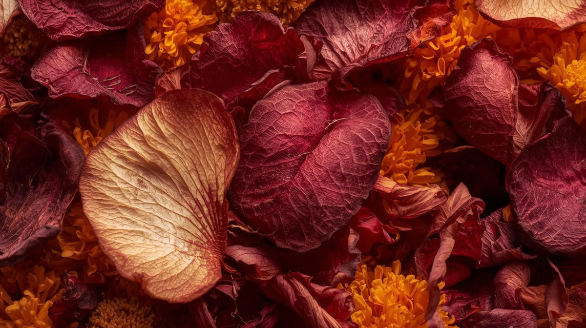 Pétales de rose & fleurs de souci